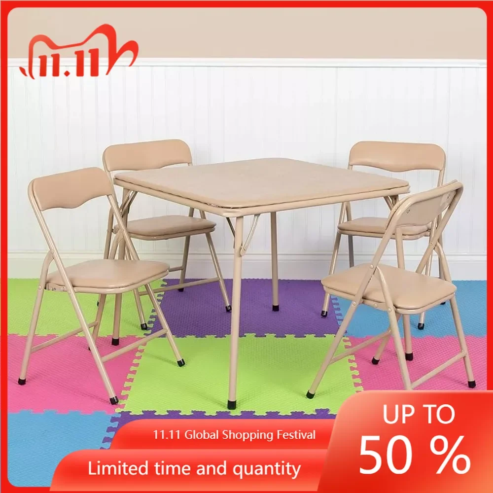 Dinning Tables and Chairs for Children Chairs &amp; Stools Mindy Kids Tan 5 ... - $253.30