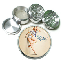Vintage Poster D151 Aluminum Herb Grinder 63mm 4 Piece Hello There Sailor Sexy - £13.41 GBP