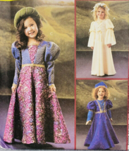 McCall&#39;s 4082 Renaissance Costume Pattern Flower Girl Dress Laced Bodice 6 7 8 - £14.70 GBP