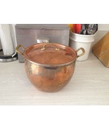 Beautiful Ruffoni Hammered Copper Large 7.5 Quart Stockpot, Made In Ital... - $292.05