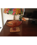 Small Vintage Hand Carved Wooden Duck,Antiques,Hunter,Cabin,Lodge,Den,Wood Carve - $95.00