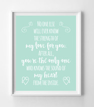 The Sound of My Heart from the Inside Nursery 8x10 Wall Art Decor PRINT ... - £5.96 GBP