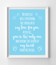 The Sound of My Heart from the Inside Nursery 8x10 Wall Art Decor PRINT ... - £5.96 GBP