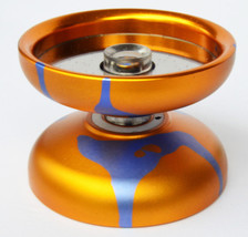 Acid Unresponsive Professional Trick String Yo-Yo Anodized Aluminum Yellow Blue - £12.50 GBP