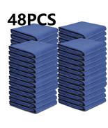 48 Pack Moving Blankets 80&quot; X 72&quot; Pro Economy Blue Shipping Furniture Pads - £257.38 GBP