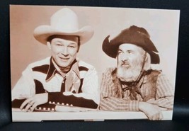 Vintage Roy Rogers and Gabby Hayes Western Movie Postcard Ludlow Publici... - $18.42