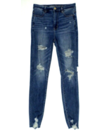 American Eagle Girls Jeggings 2 Super Stretch X Destroyed Tapered Raw He... - $297.61 MXN