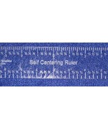 Laser Cut Self Centering Ruler 12&quot; - ~1/4&quot; Thick -Imperial - £22.82 GBP