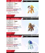 Ultra Shiny 6IV WIN2011 Raikou, Entei &amp; Suicune Events Pokémon Sword/Shield - $4.51