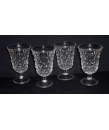 *4 Vintage Clear FOSTORIA AMERICAN Footed 5 1/2&quot; Sherbet/Water Goblets - $532.19 MXN