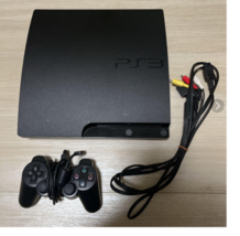 Usada Sony Playstation 3 Delgado 160GB Carbón Negro Hogar Consola CECH-3000A - £113.84 GBP