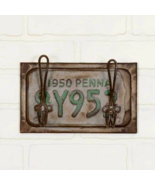 New Vintage style License Plate sign with hooks - $38.42 CAD