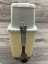 Vintage Swing Away Ice Crusher White Chrome  Hand Crank Model Mid Century - $14.85