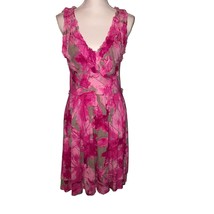 Banana Republic Dress Womens M Used Pink Gray - $15.84
