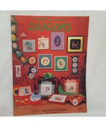 Delightfully Dreadful Dragons 75 Counted Cross Stitch Booklet Jeanette C... - £20.35 GBP