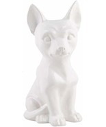 Apropos Chihuahua Terrier Puppy Dog Ceramic Figurine 5.75 X 10 H White - $558.68 MXN