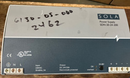 SOLA SDN20-24-200 Power Supply 230VAC 50/60Hz 5A DC24V/20A - €56,32 EUR