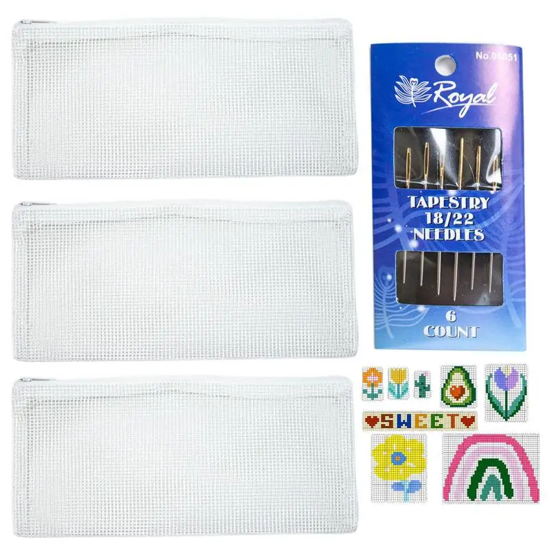  Plastic Sheets For Embroidery Canvas  Cloth DIY Handcraft Bags Weaving ... - £38.15 GBP