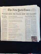 NEW YORK TIMES - SATURDAY MAY 28, 2022 &#39;PLEASE SEND THE POLICE NOW&#39;, SHE... - $5.00