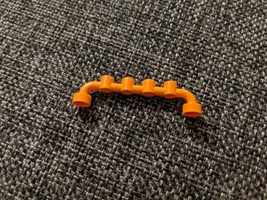 4 LEGO Orange Bar 1 x 6 with Closed Studs Rack Handrail Hanger 6140 - £0.79 GBP