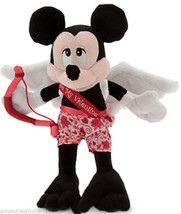 Disney Mickey Mouse Cupid Valentines Day Plush Toy 9&quot; Theme Parks - £35.93 GBP