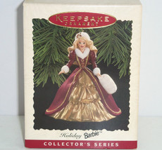 Hallmark Holiday Barbie Ornament Doll 1996 Christmas Vintage  - £27.69 GBP