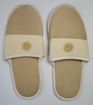 Slippers Unisex One Size Fits All  Reusable Or Disposable Beige Slip On - $4.80
