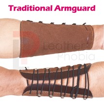 Traditional Leather Archery Arm Guard Forearm Protector for Longbow &amp; Re... - €17,92 EUR