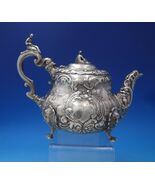 English Victorian Sterling Silver Tea Pot 3-D Finial Figural Japanesque ... - €2.567,62 EUR