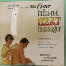 Vintage Oster Infra-Red Heat Massager with Scalp Snap On Model 214-01 - £17.27 GBP
