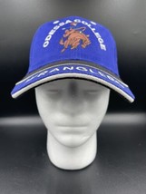 ODESSA COLLEGE Wranglers Hat Blue Black Horse Cap Adjustable Sports Baseball - £11.59 GBP