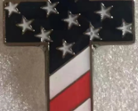 USA Cross Silver Lapel Pin - $9.98