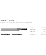 27262-C3 - MINI END MILL- .062D .186LOC .125 SHANK .010 CORNER R- AlTiN-... - $526.59 MXN