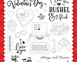 Echo Park Be Mine Stamp Valentine&#39;s Day I Love You a Bushel &amp; a Peck Typ... - $12.99