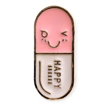 Pop Culture Lapel Pin: Happy Pill  - $9.90