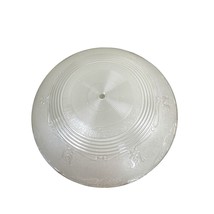 Vintage 1940s Iridescent Glass Ceiling Lamp Shade 16” MCM Style Light Globe - £36.72 GBP