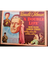 GEORGE CUKOR :DIR;RONALD COLMAN ( A DOUBLE LIFE) ORIG,1947  MOVIE LOBBY CARD - $296.99