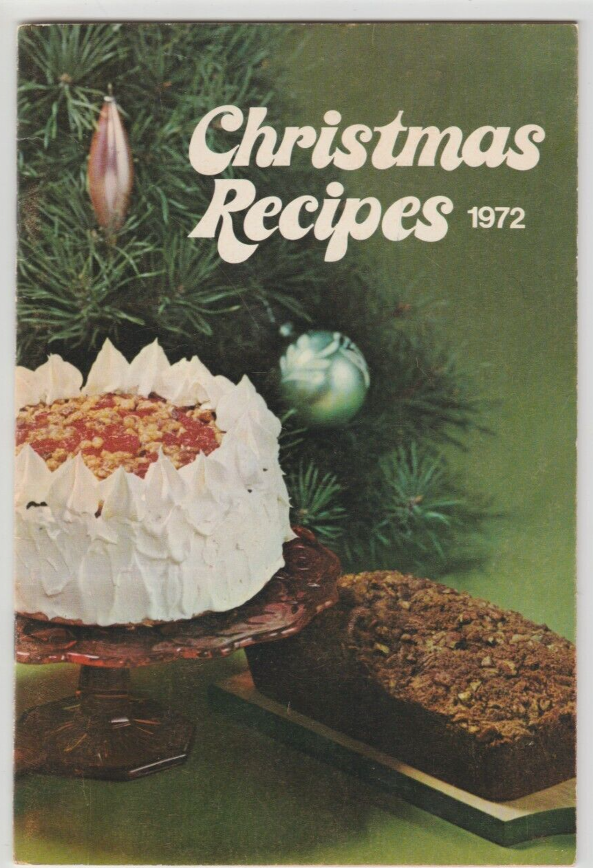 Christmas Recipes 1972 Consumers Power Happy Holidays Recipe Collection ... - $1.98