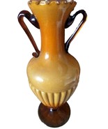 MCM Vintage Glass Vase 12 Inch Amber Gold Tones See Pictures &amp; Description - €23,60 EUR