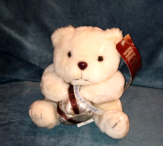 Vintage Hershey’s Hugs Kisses Polar Bear Teddy 7&quot; Plush Stuffed Animal - £5.65 GBP