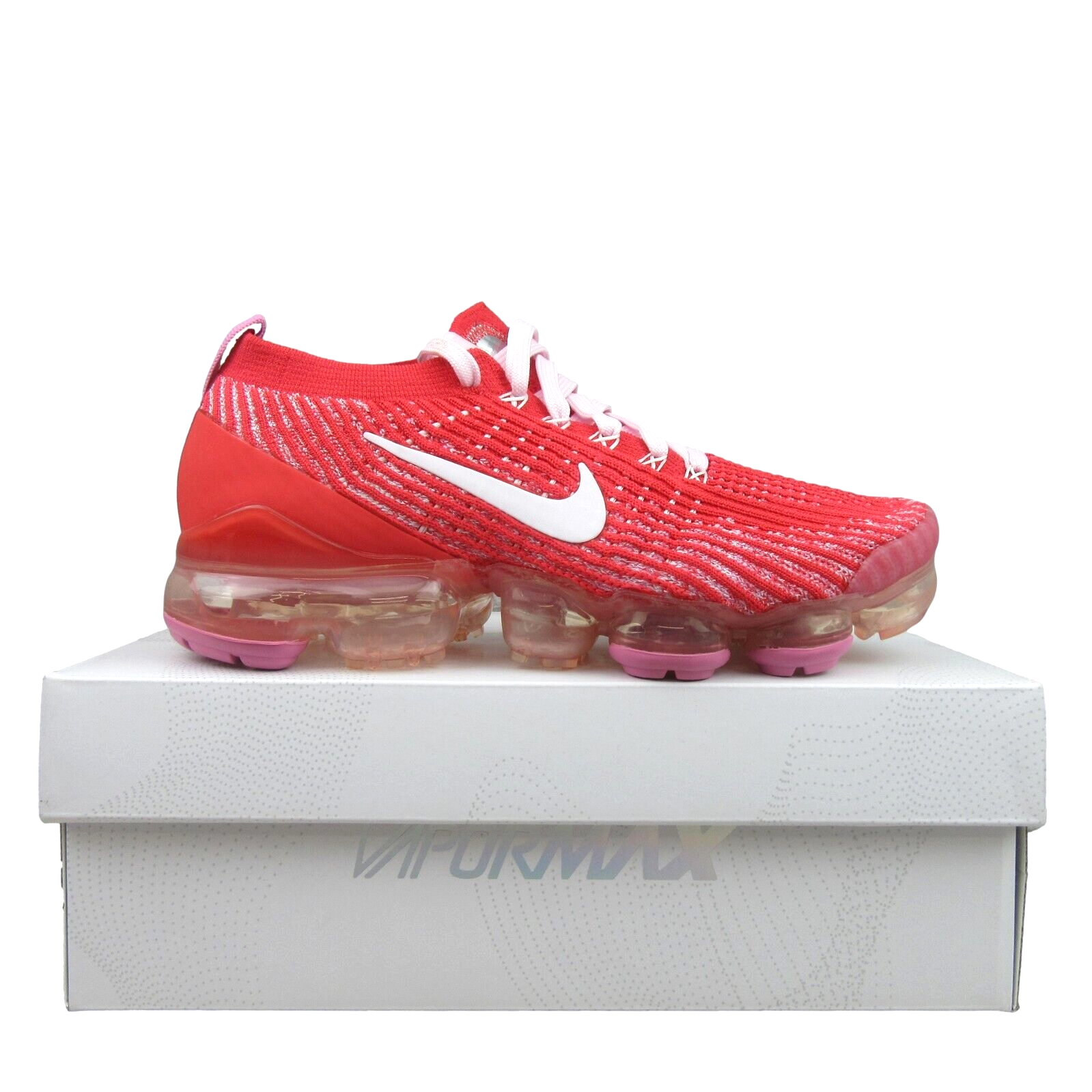 Nike Air Vapormax Flyknit 3 Red Magic Flamingo Womens Size 7.5 NEW CU475... - $199.95