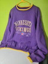 Vintage Minnesota Vikings Crewneck Sweater Pro Line Logo Athletic Pullover 1990s - £153.79 GBP
