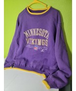 Vintage Minnesota Vikings Crewneck Sweater Pro Line Logo Athletic Pullov... - £154.11 GBP