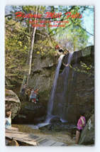 Rock Bridge Canyon Mills Falls Hodges Alabama AL UNP Chrome Postcard F18 - £3.07 GBP