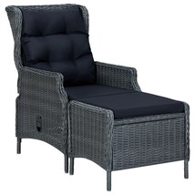  Garden Chair Dark Grey Round PE Rattan Large Garden Chair Other - €272,00 EUR