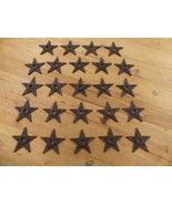 24 Cast Iron Stars Washer Texas Lone Star Ranch 3&quot; Primitive Rustic Craf... - $63.02 CAD