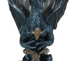 Fantasy Netherworld Fire Dragon Excalibur Blade Sword Glass Wine Goblet ... - $30.99