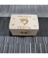 Laser Engraved Shark Teeth Miniature Wooden Chest - $12.00
