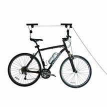 Heavy Duty Bike Lift Hoist For Garage Storage 100 LB Mountain Bicycle - £24.37 GBP