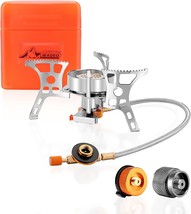 WADEO 3900W Windproof Camping Gas Stove, Portable Backpacking Stove with Piezo - £27.25 GBP